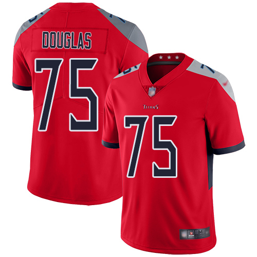 Tennessee Titans Limited Red Men Jamil Douglas Jersey NFL Football 75 Inverted Legend